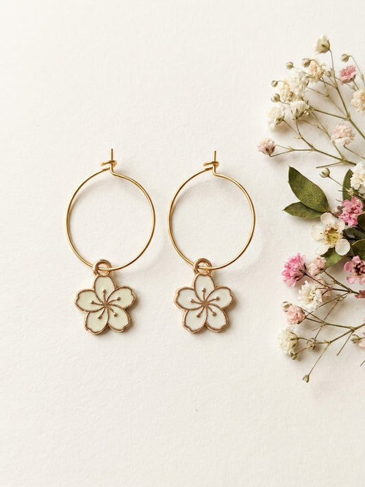 Boucles d'oreilles fleurs