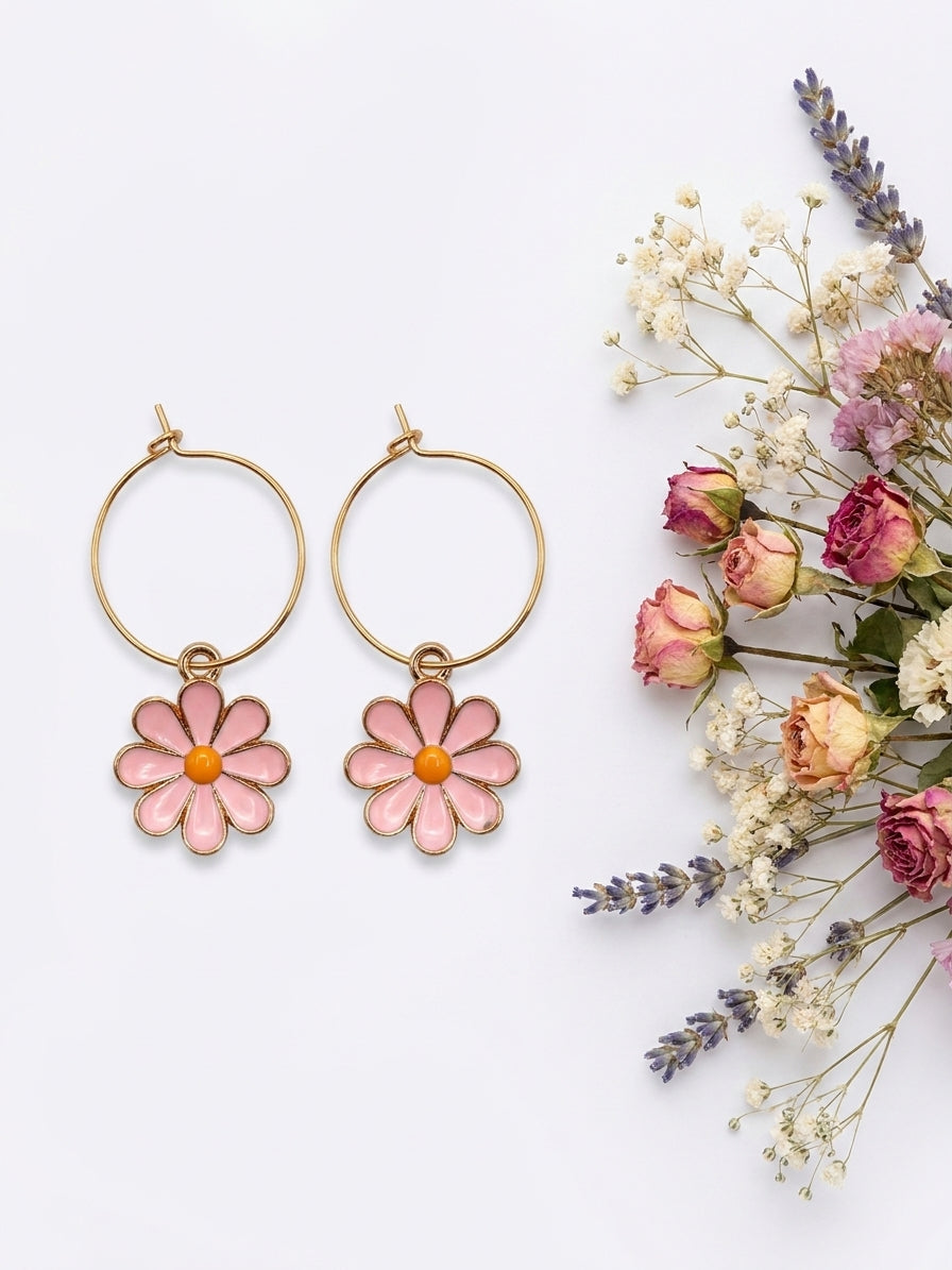 Boucles d'oreilles fleurs