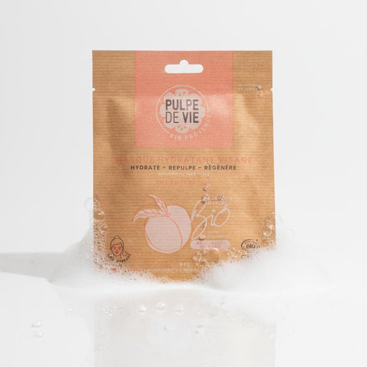 Masque en tissu hydratant à la Pêche